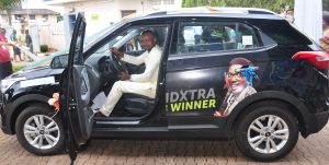 South East 6: Ugwuozor Tochukwu Emmanuel in his Grand prize SUV Car won at the DiamondXtra South East Regional draw held recently. 