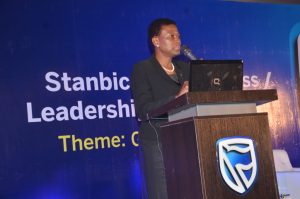  Chief Executive, Stanbic IBTC Holdings PLC, Sola David-Borha giving the welcome address