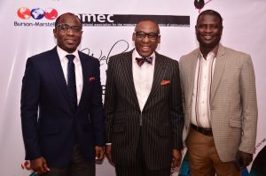 Head, Public Relations, Airtel Nigeria, Adefemi Adeniran; MD, CMC Connect, Yomi Badejo-Okusanya and Manager, Corporate Communications , Lafarge Afric a, Ademola Ojolowo at the CMC Connect & Ornico  PR Measurement and Evaluation workshop  held in Lagos, Tuesday 27th September, 2016.