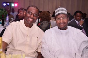 Managing Director and Chief Executive Officer, Airtel Nigeria, Mr. Segun Ogunsanya and Executive Vice Chairman (EVC)/Chief Executive Officer, Nigerian Communications Commission (NCC), Prof. Umar Garba Danbatta during the special reception organised for the NCC EVC by the Association of Telecommunications Companies of Nigeria (ATCON), held on Friday in Lagos. 