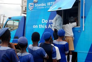  IGS Students using Stanbic IBTC Bank Mobile ATM.