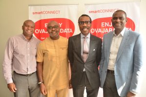 Group Chief Human Resources Officer, Airtel Africa, Roy Masamba; Director, Corporate Communication and CSR, Airtel Nigeria, Emeka Oparah; MD/CEO, Financial Derivatives Company Limited, Bismarck Rewane and Managing Director and Chief Executive Officer, Airtel Nigeria, Segun Ogunsanya, at the 5th Employee Knowledge Series at Airtel Headquarters, Banana Island today (October 13, 2016) in Lagos.