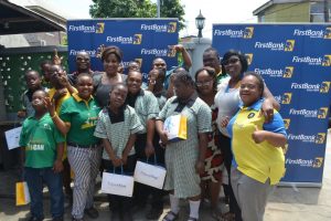 FirstBank staff with children from the Down Syndrome Foundation Nigeria commemorating World Down Syndrome Day.